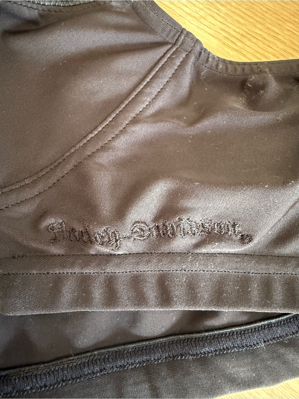 Harley-Davidson Vintage Y2K Leather Lace Up Corset Bra Top Black Medium - Picture 5 of 12